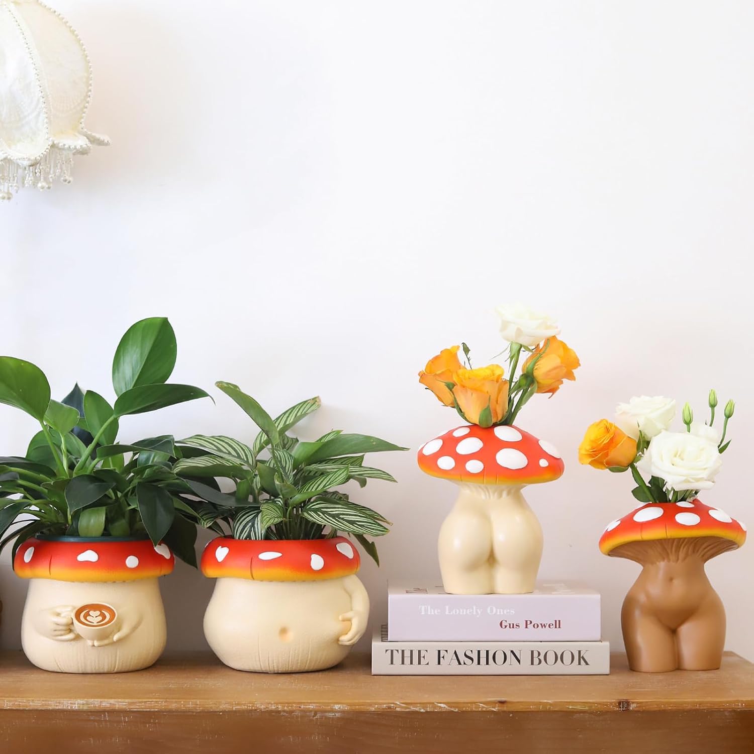 Mushroom Lady Body Vase for Flower / Gradient Bronze / Medium