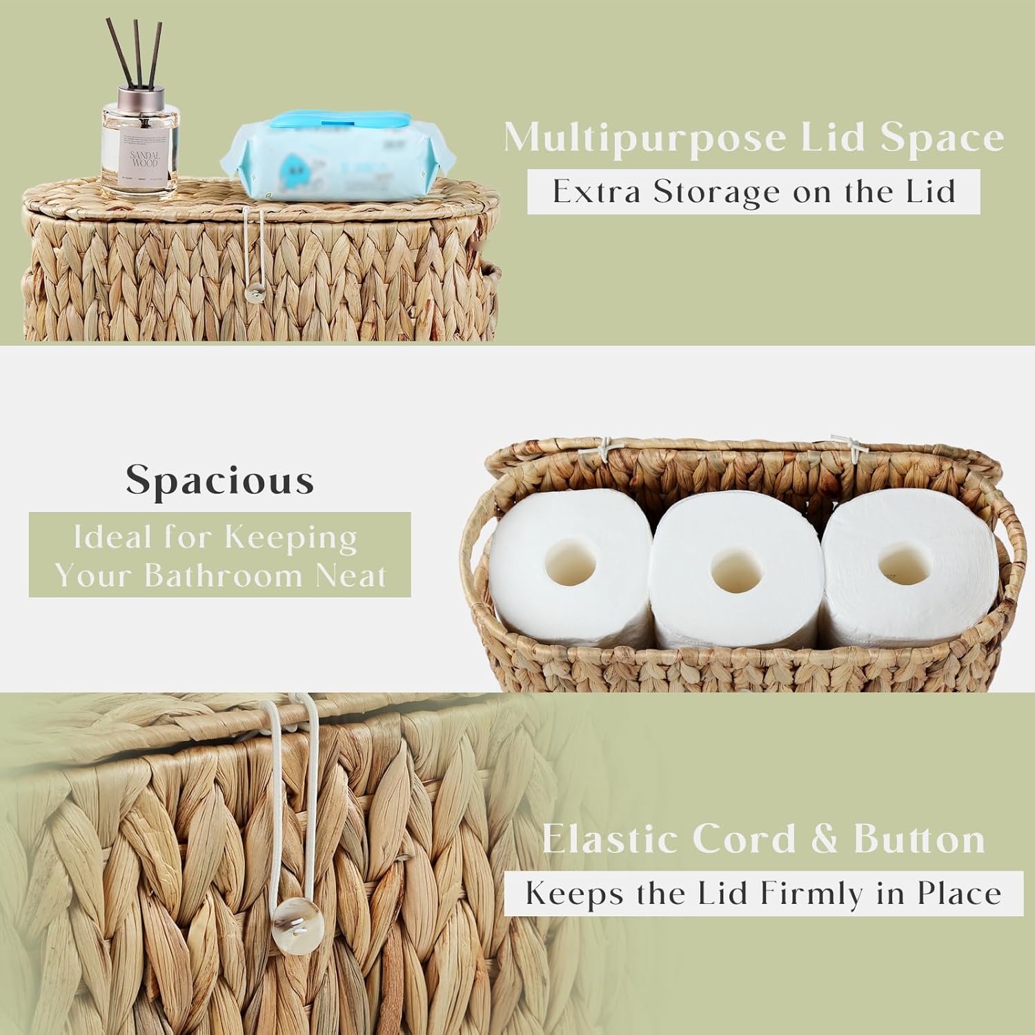 Papers Container for up to 6 Mega Rolls / 6 Rolls