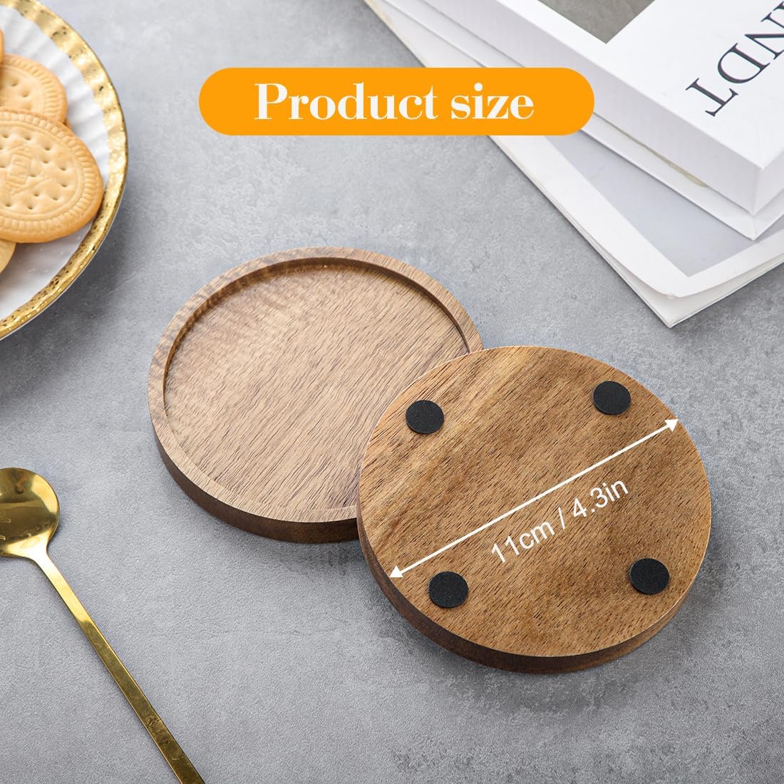 Holder for Coffee Dining Table Wooden / 4.33in/11cm / 4.33 Inch