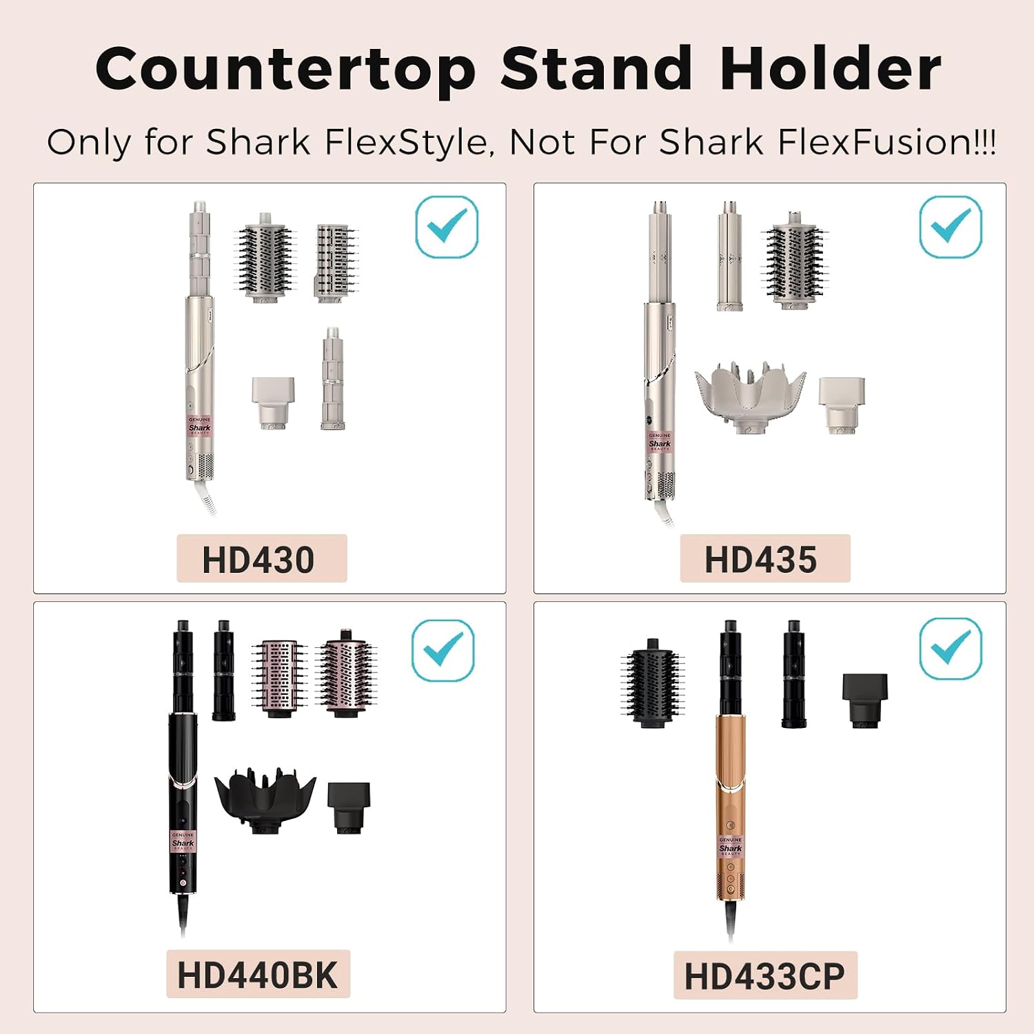 Affogato Wall Mount Holder Compatible with Shark FlexStyle, Acrylic Wall Mounted Organizer for Storage Attachments