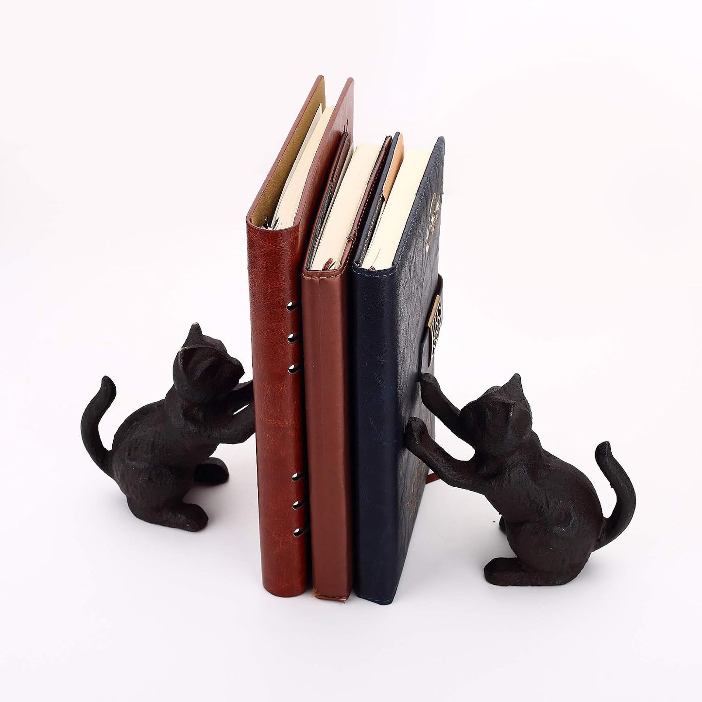 Cat Decorative Bookends / Black