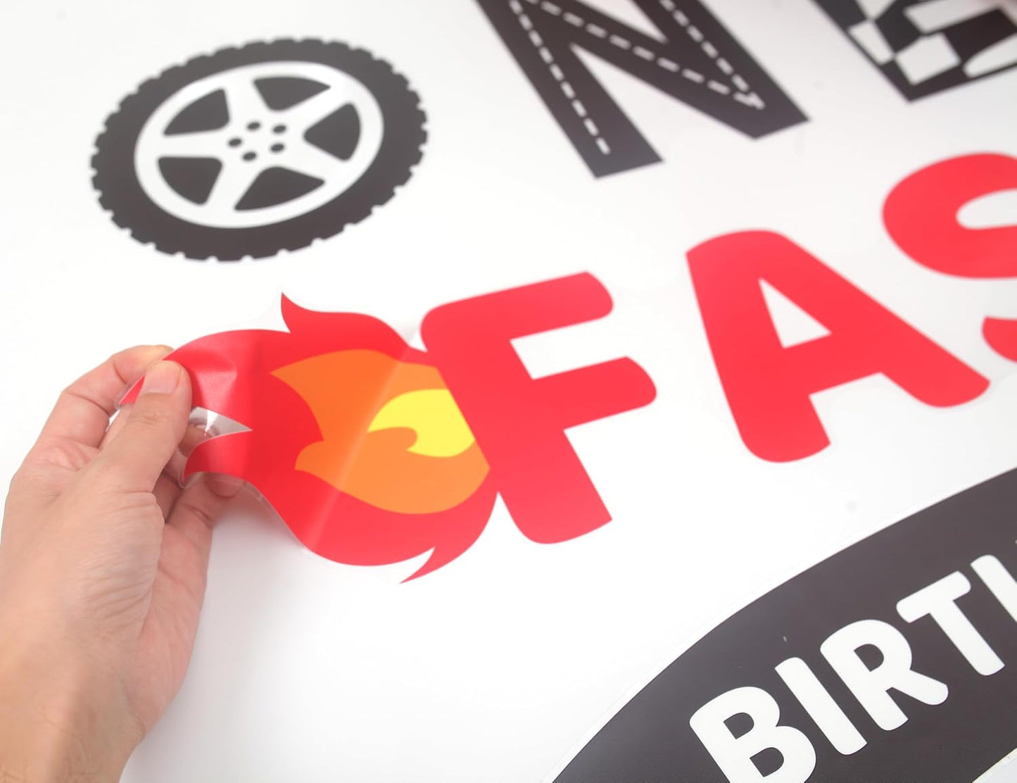 Fast One Party Decal Sign