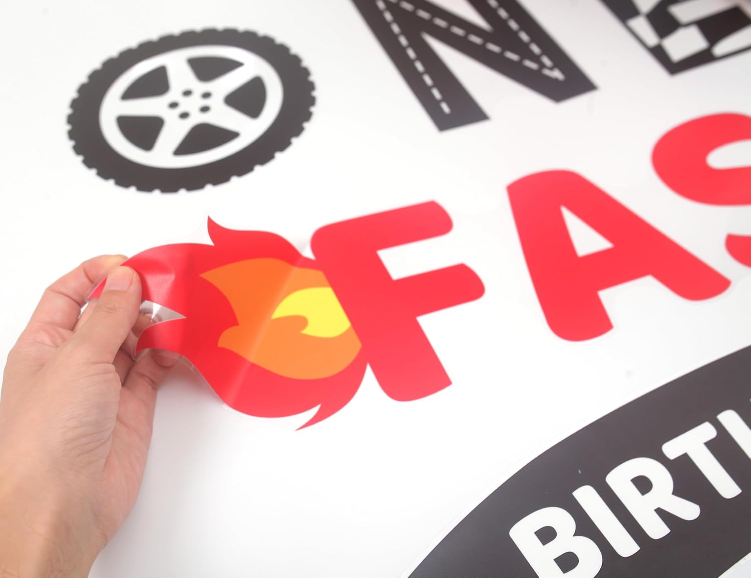 Fast One Party Decal Sign