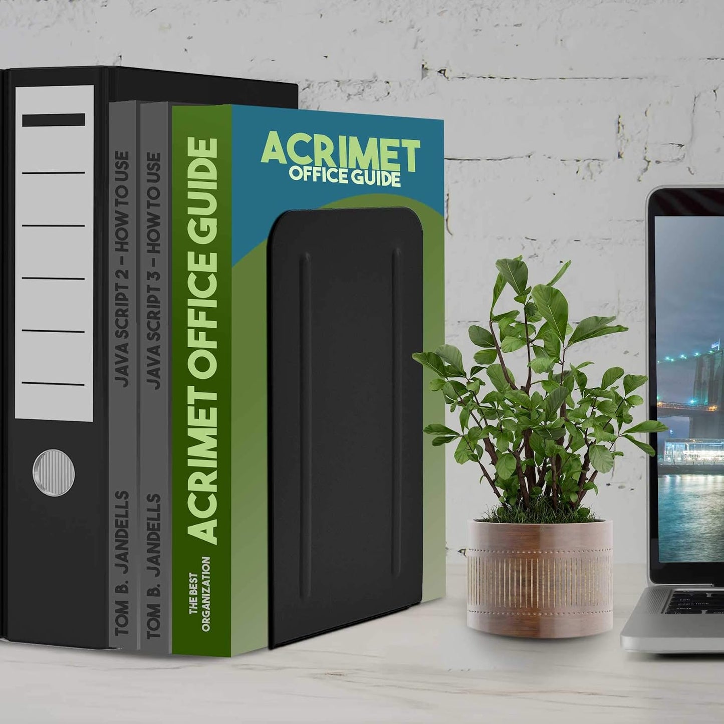 Heavy Duty Steel Metal Book Ends