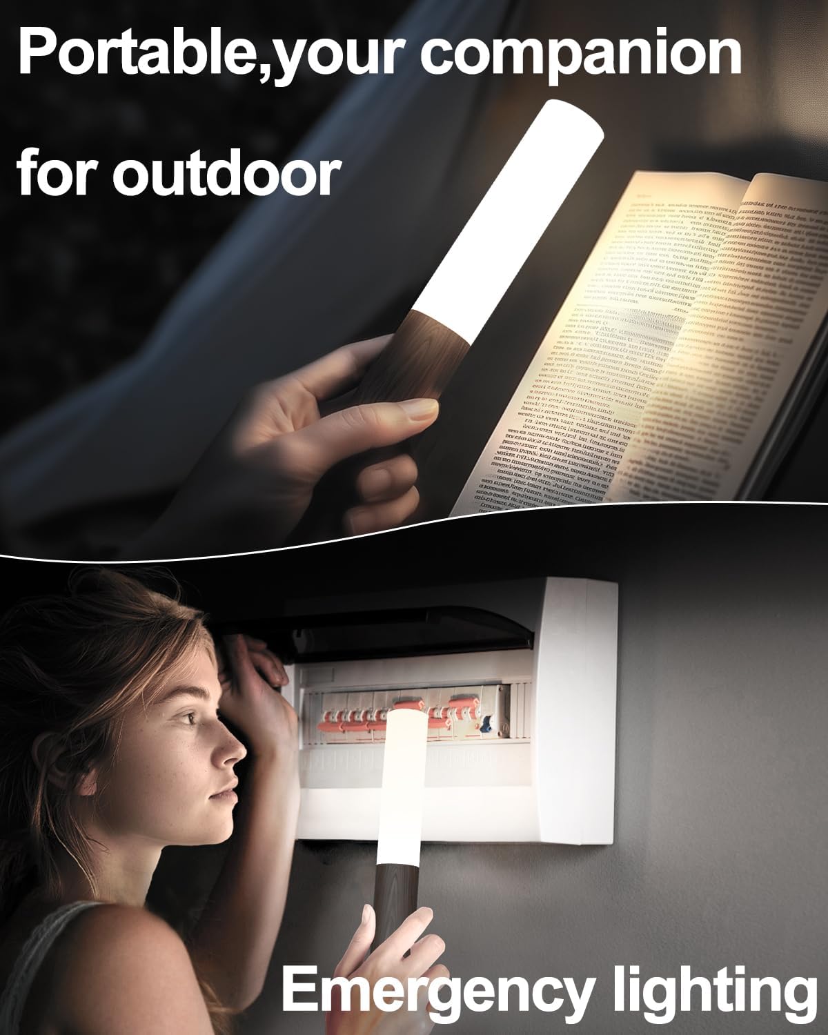 Battery-Operated Wall Sconce Wall Lights: 2200mAh Rechargeable Motion Sensor Magnetic Wireless Stairway Lights Portable