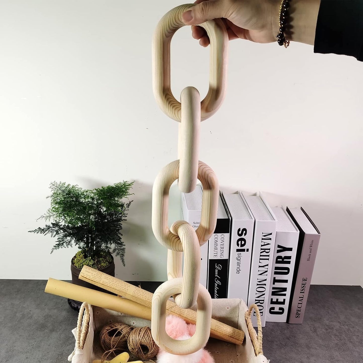 Wood Chain Link Decor
