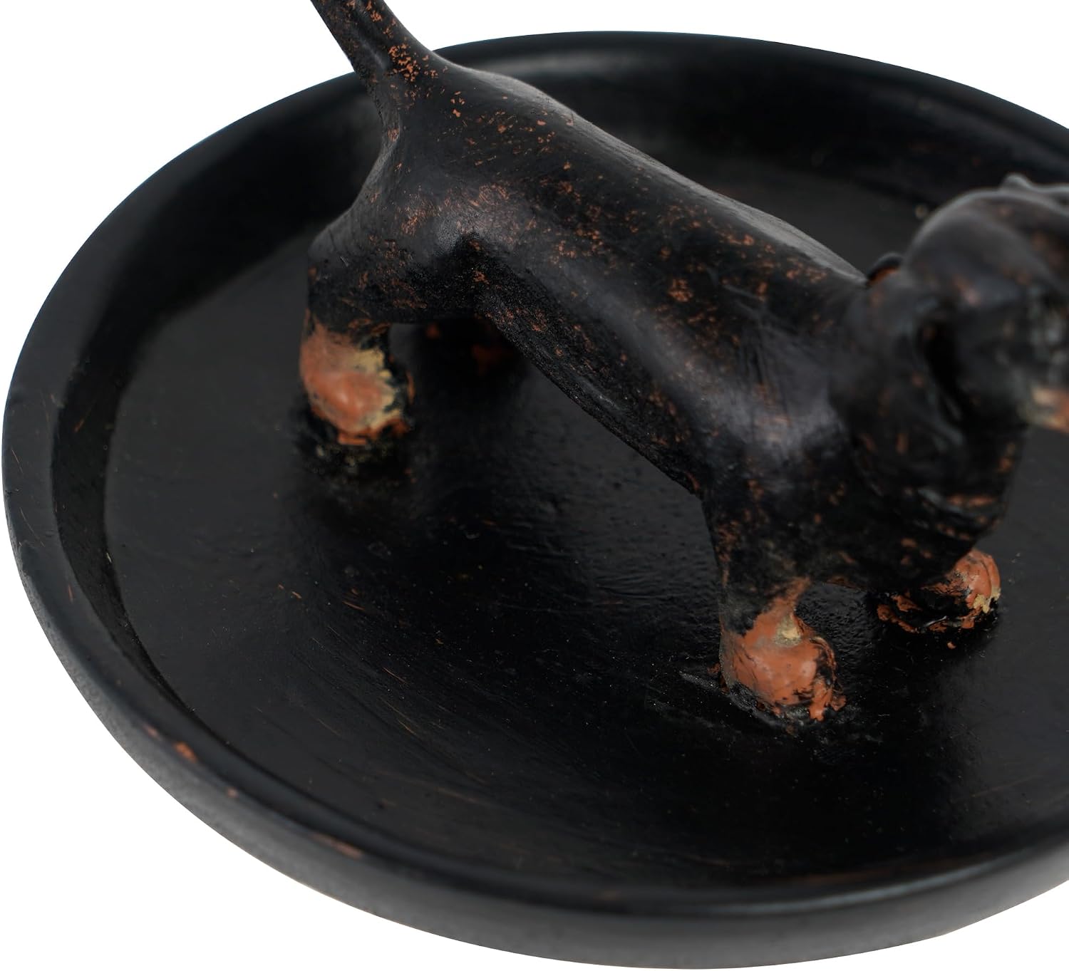 Resin Dachshund Jewelry Tray