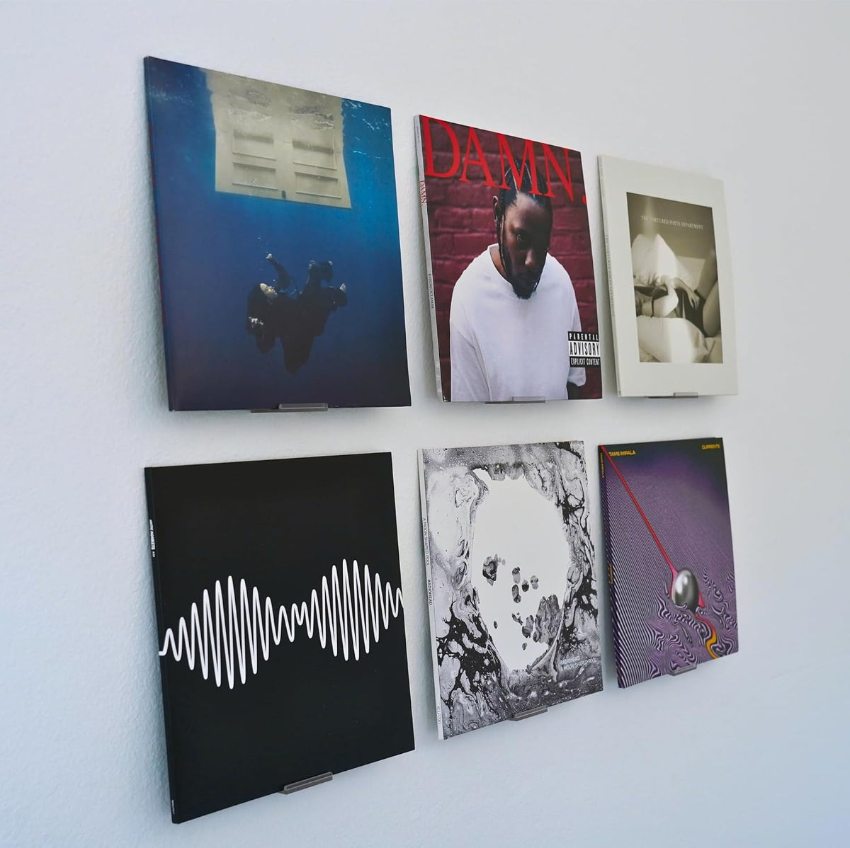 Adhesive Vinyl Wall Mount (16-Pack) – Strong Hold Record Holder Wall, Record-Safe Easy Installation, Album Wall Mount