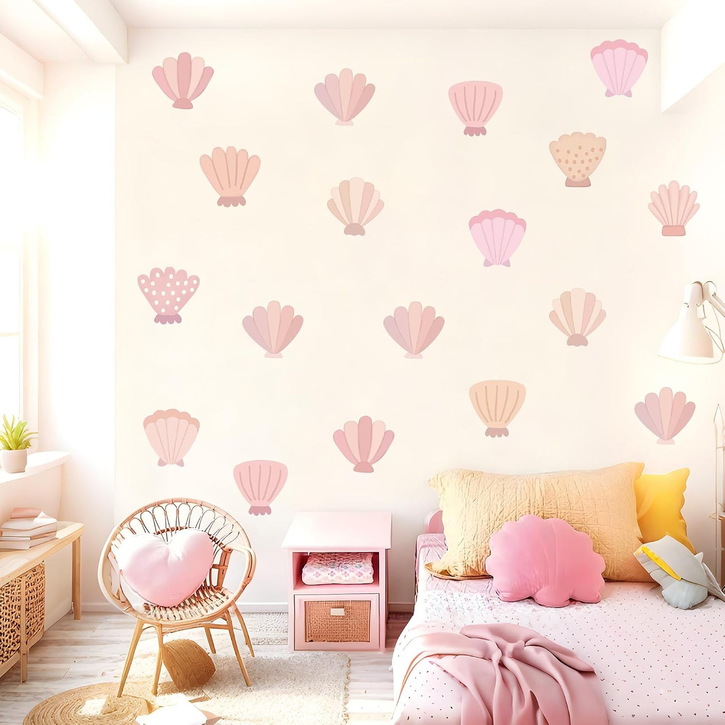 Beach Seashell Wall Stickers for Kids / Seashell Wall Decals