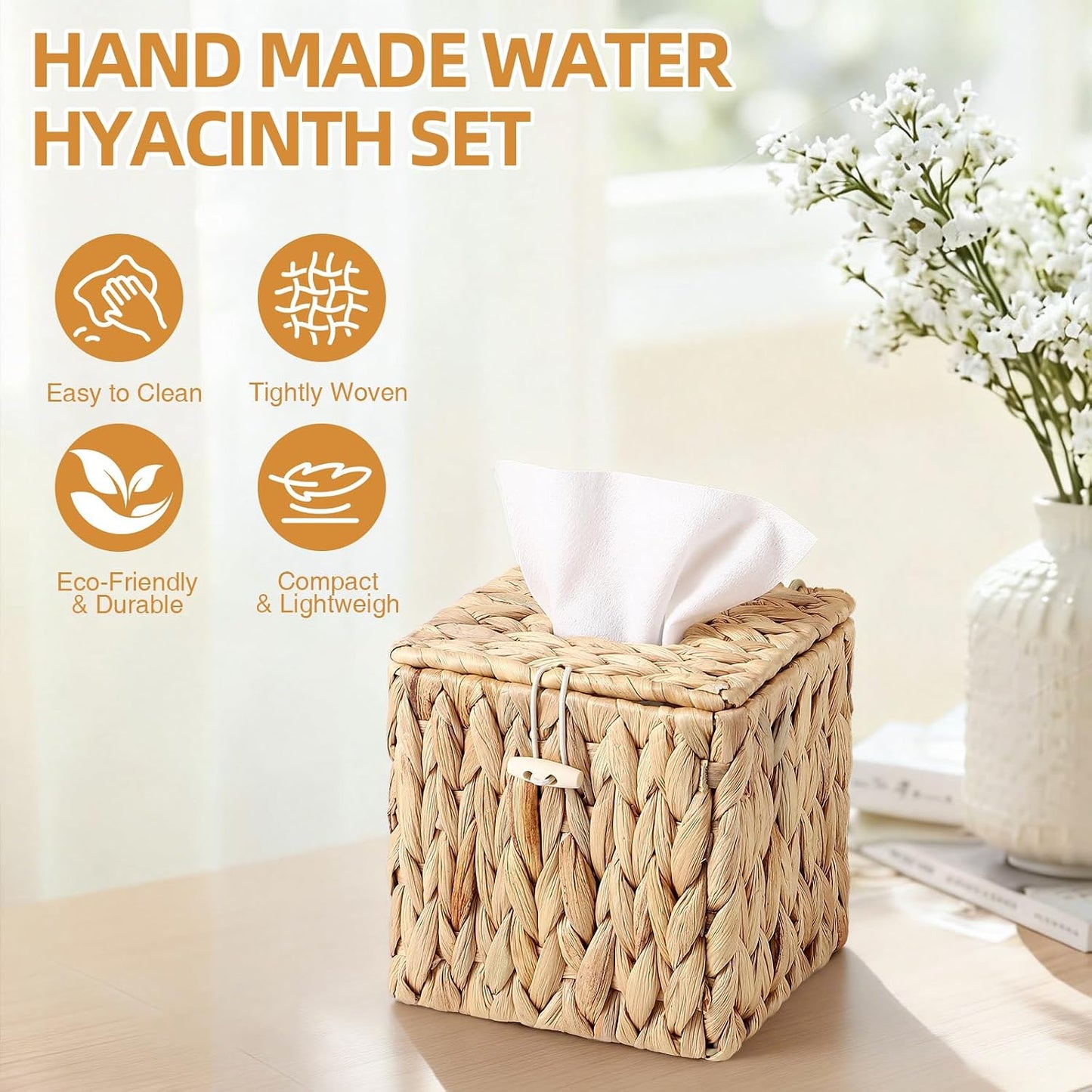 Lid and Tissue Box Holder / Rectangular
