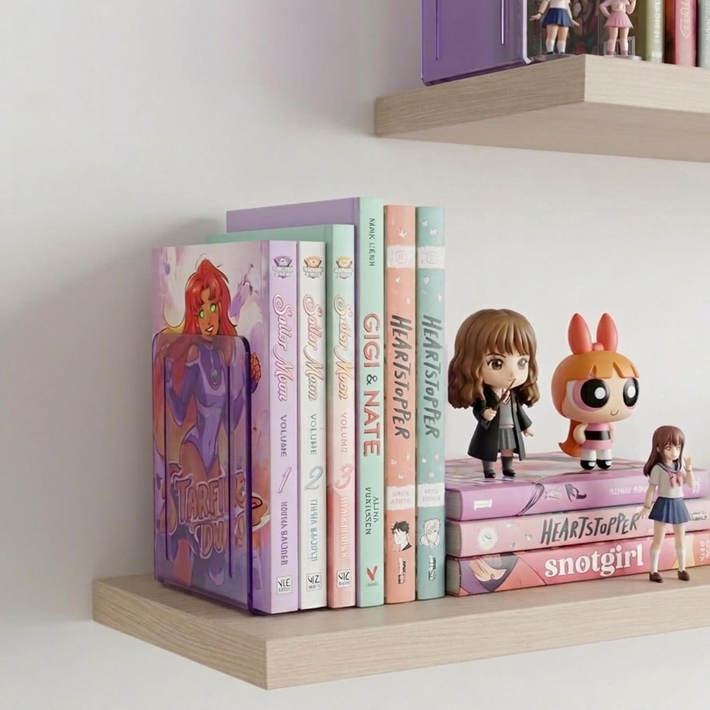 Plastic Bookends / Clear