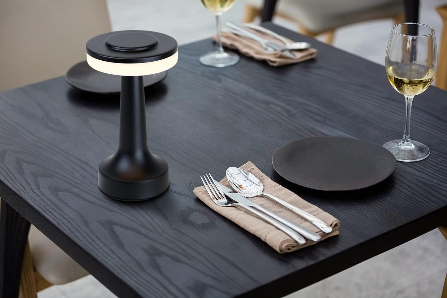 O’Bright Portable LED Table Lamp with Touch Sensor, 3-Levels Brightness, Rechargeable Battery Up to 48 Hours Usage