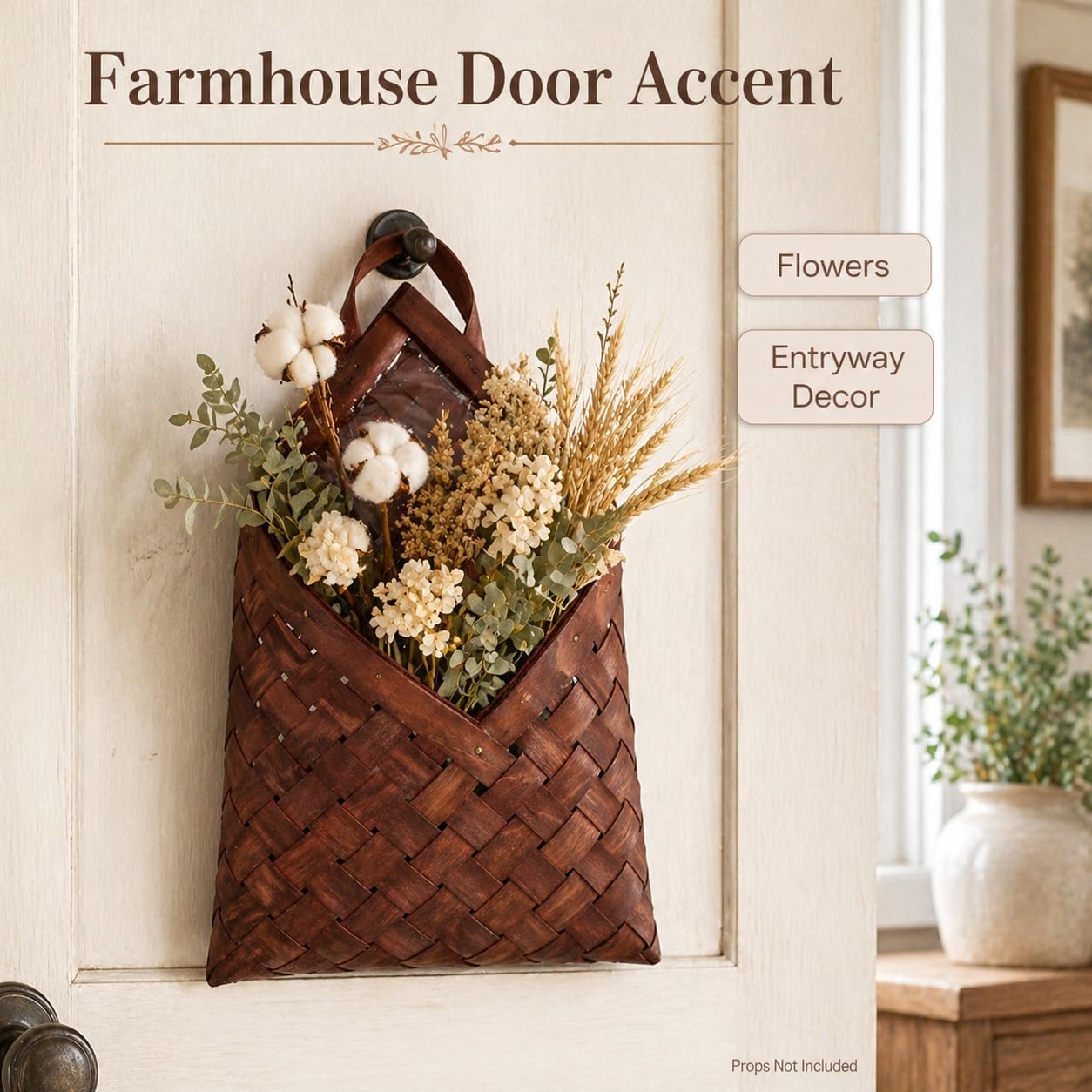 Wall Hanging Woven Basket