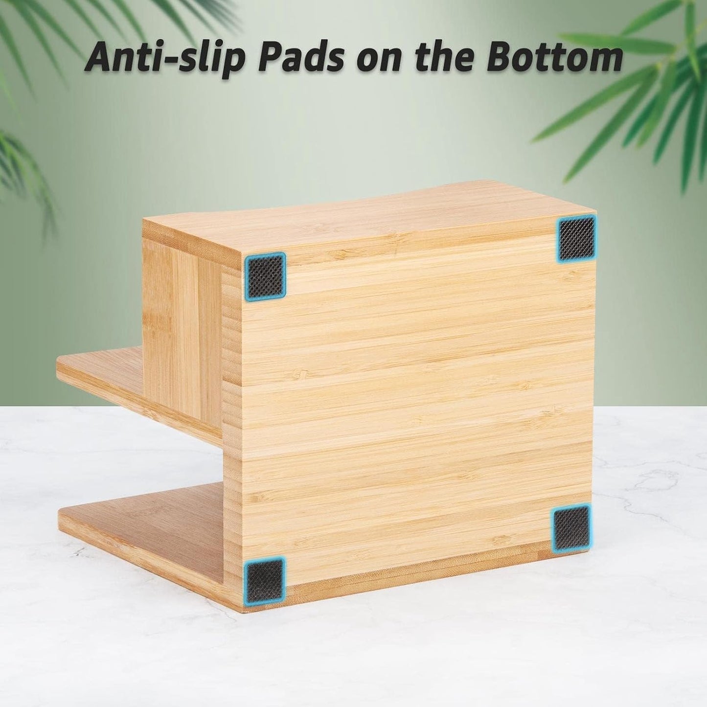 Bamboo Salt Pepper Napkin Holder Set / Natural