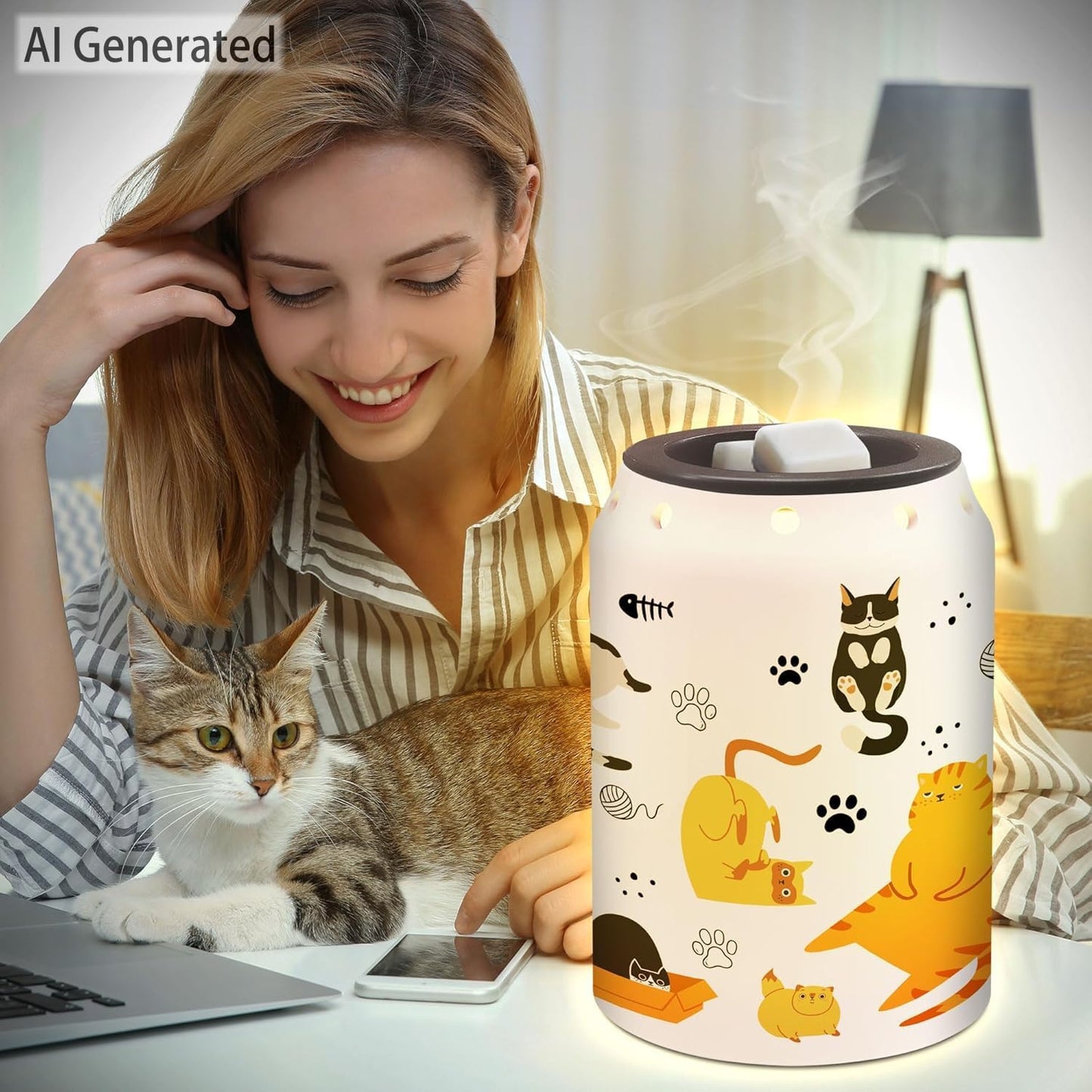 Funny Electric Ceramic Wax Melt Warmer / Cat
