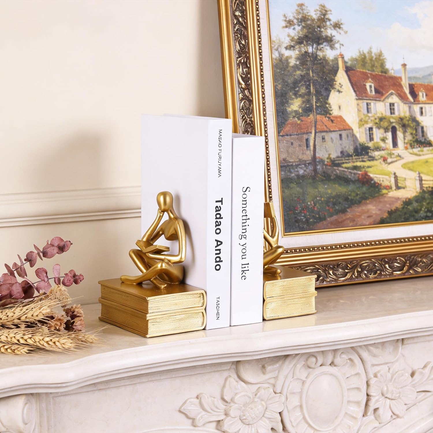 Unique Book Stopper / Gold