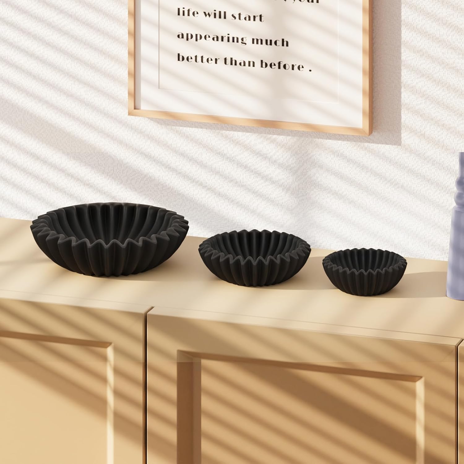 Small Ceramic Bowl Decorative Bowl / 6 Inches / Black
