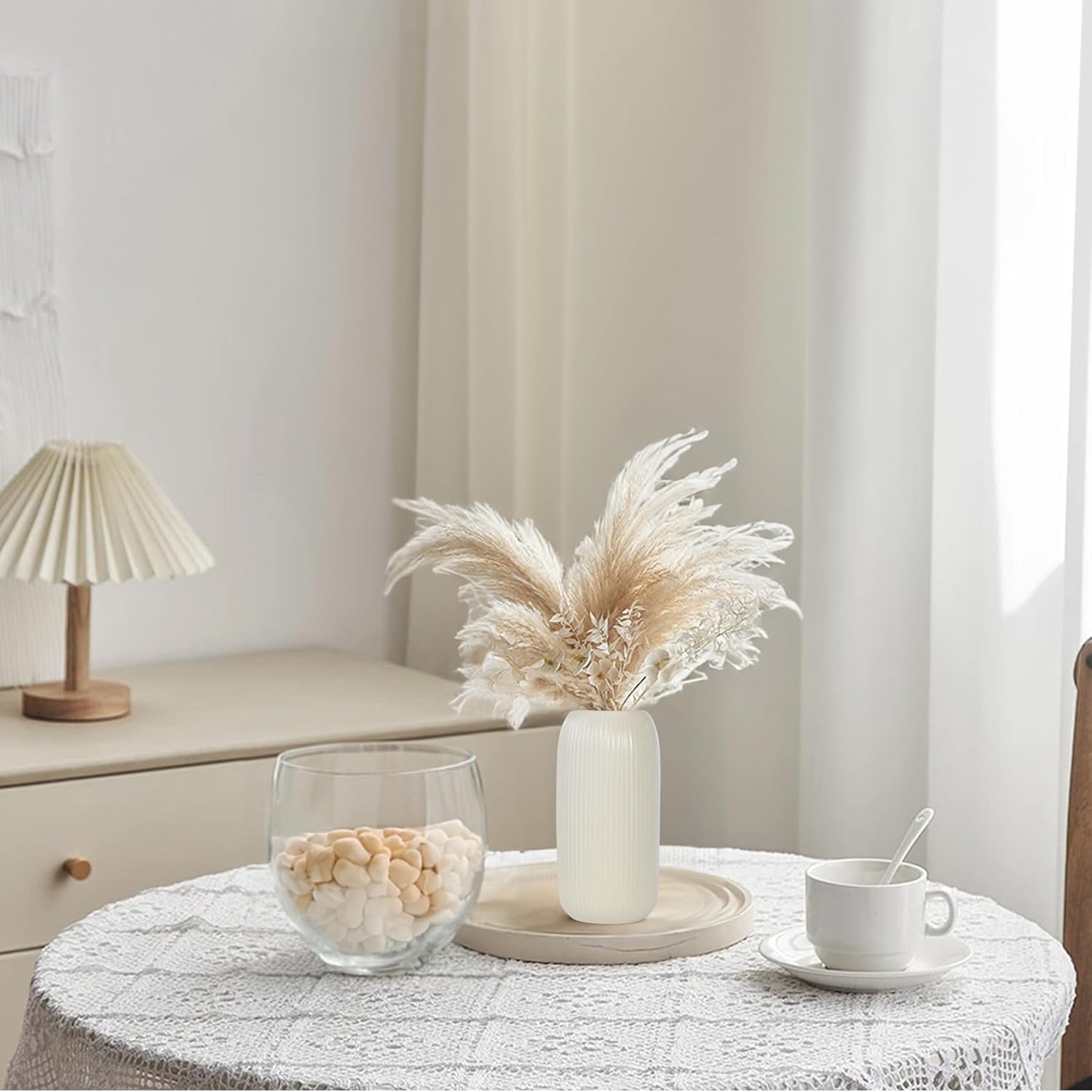 Ceramic Vase for Flowers / Beige