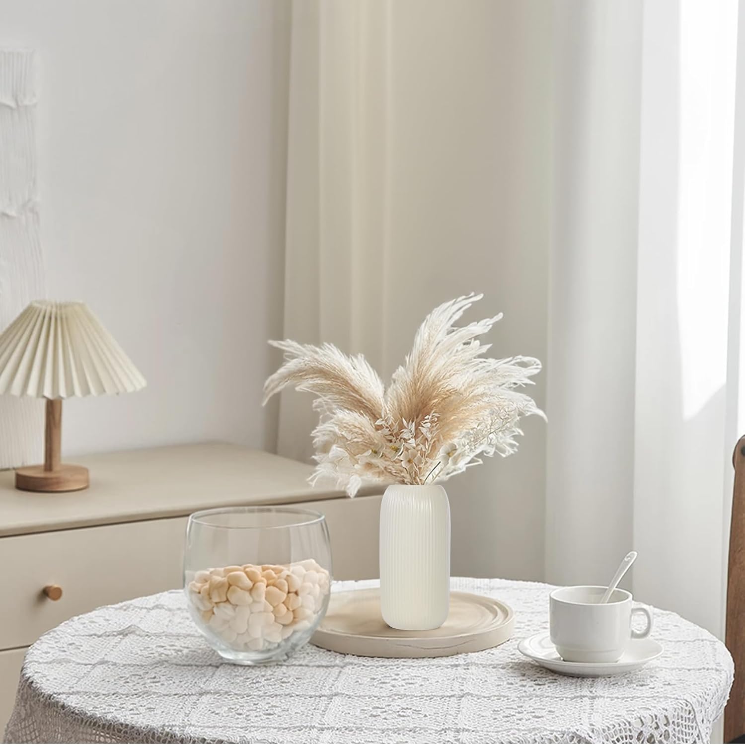 Ceramic Vase for Flowers / Beige