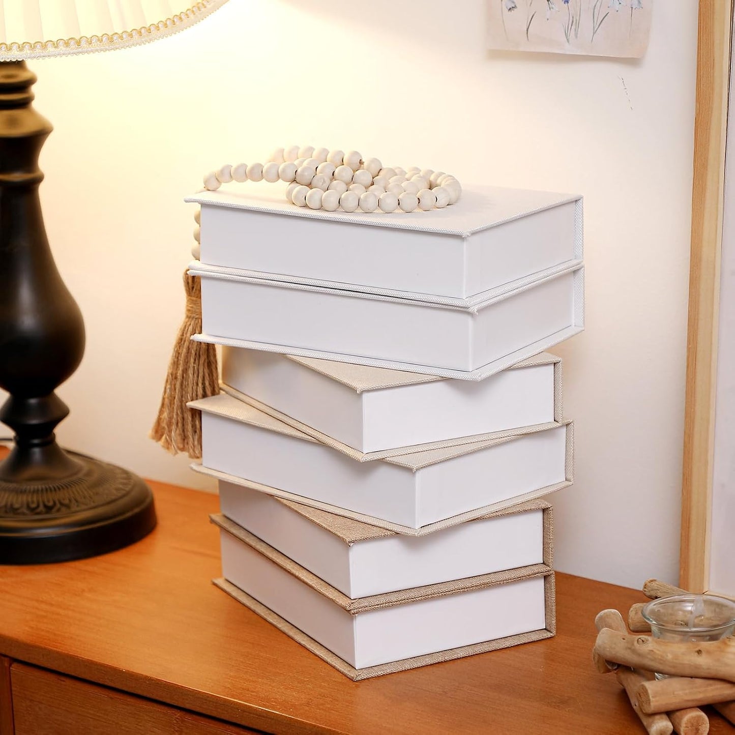 Faux Decorative Books Set / Multicolor / Set of 6
