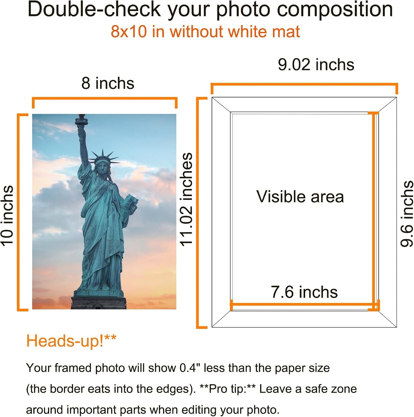 SESEAT 8x10 Picture Frames Rustic Brown Wall Mounting or Tabletop Display, 6PCS