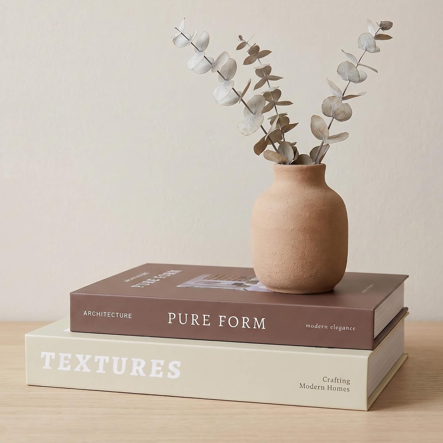 3-Piece Linen Decorative Book Box Set, Fabric Covered Fake Books for Shelf Decor, Modern Aesthetic Storage Books with