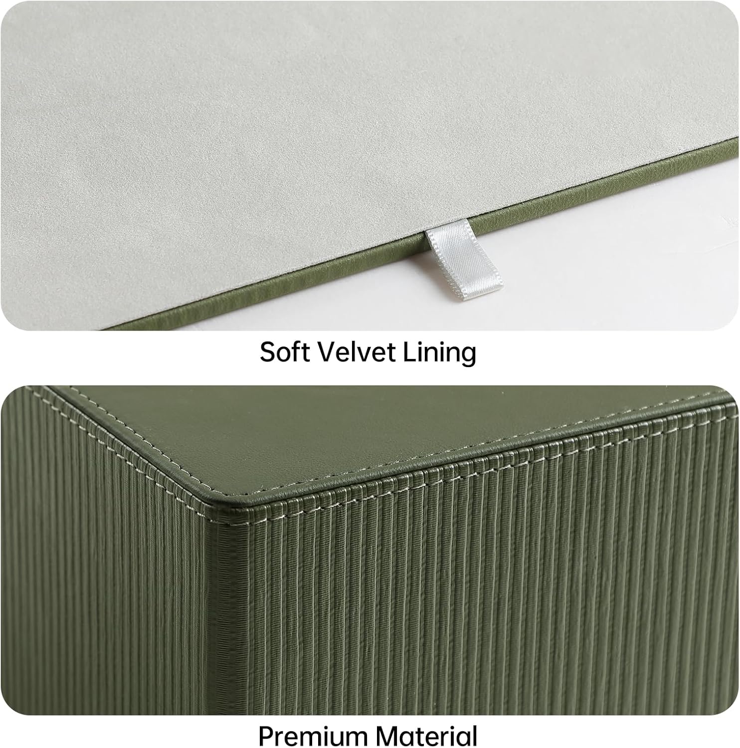 Modern Tissue Box Holder / Green