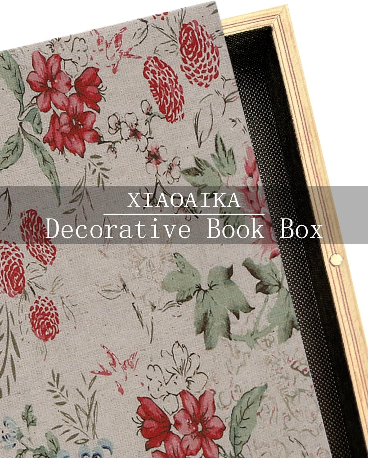 Vintage Faux Book Boxes / 1 x Floral