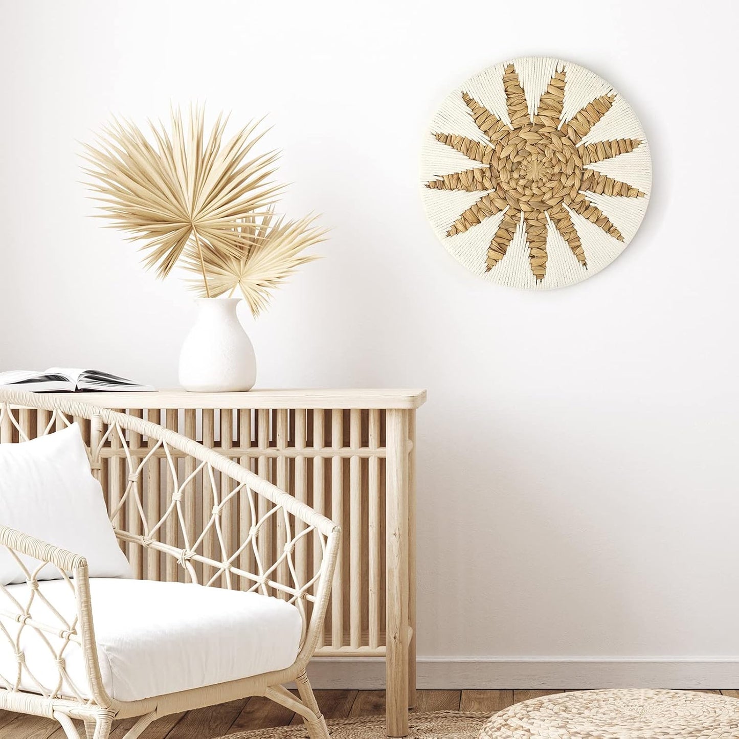 Boho Wall Basket Decor / 12 Inch / Set of 3