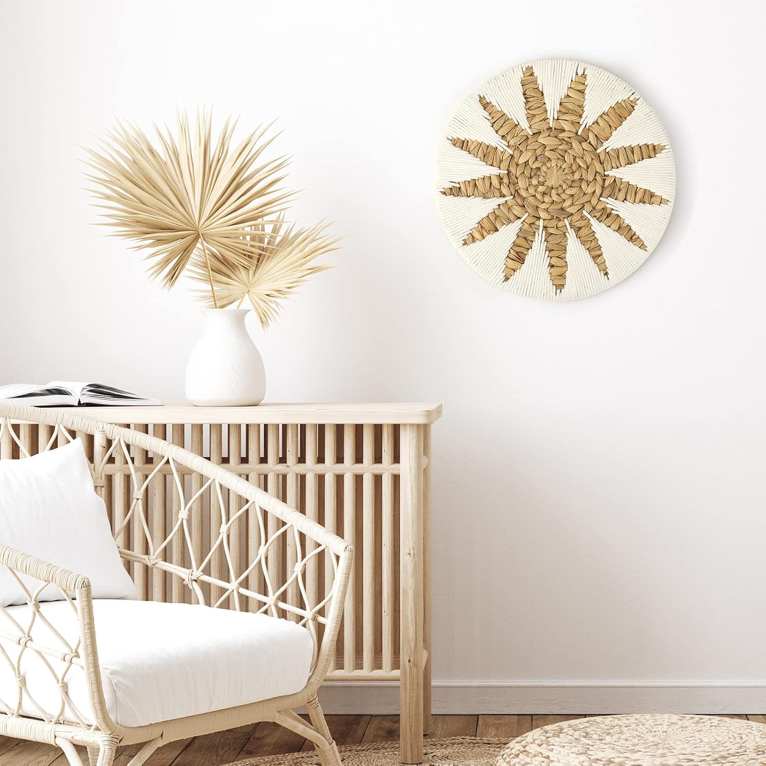 Boho Wall Basket Decor / 12 Inch / Set of 3