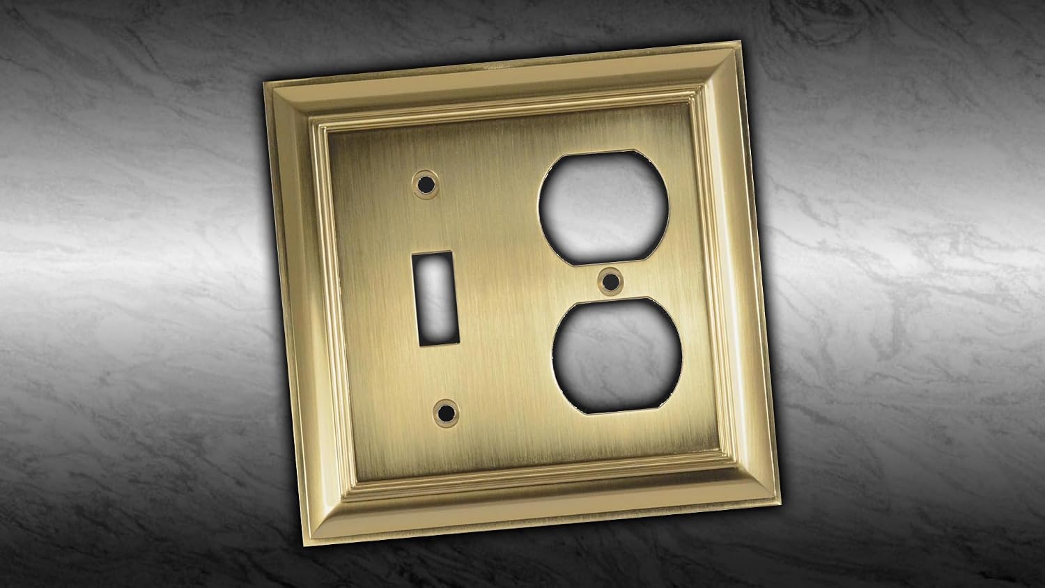 Cool Knobs and Pulls (CKP) Impressions Collection, 31196 Decorative Toggle/Duplex Wall Plate/Outlet Cover, Long Lasting