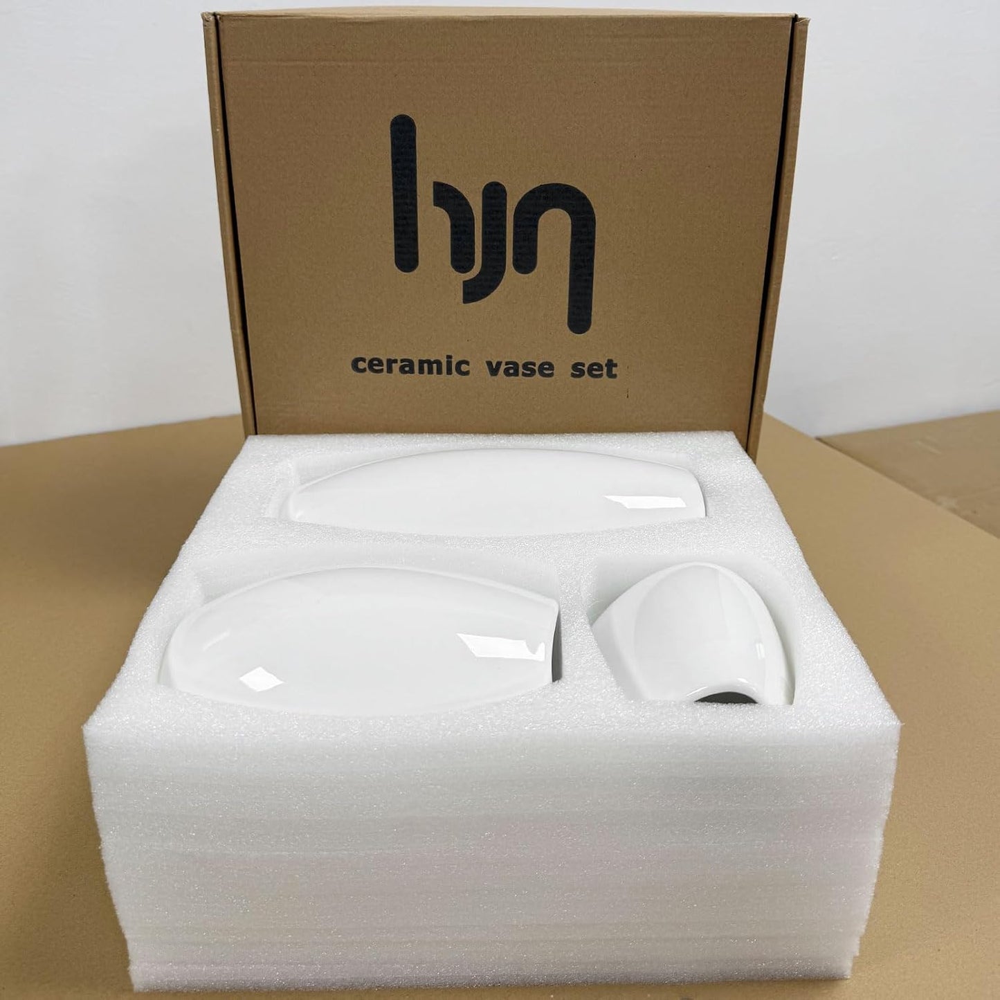 Ceramic Vase Flower Vase / White / Set of 3