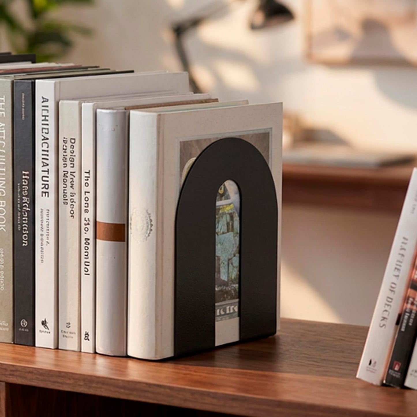 Metal Book Supports / Letter / Black / Set of 2