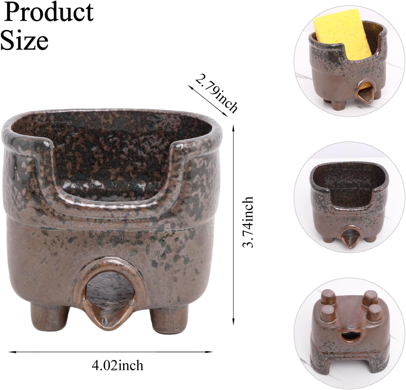 Ceramic Sponge Holder / Reactive Glaze