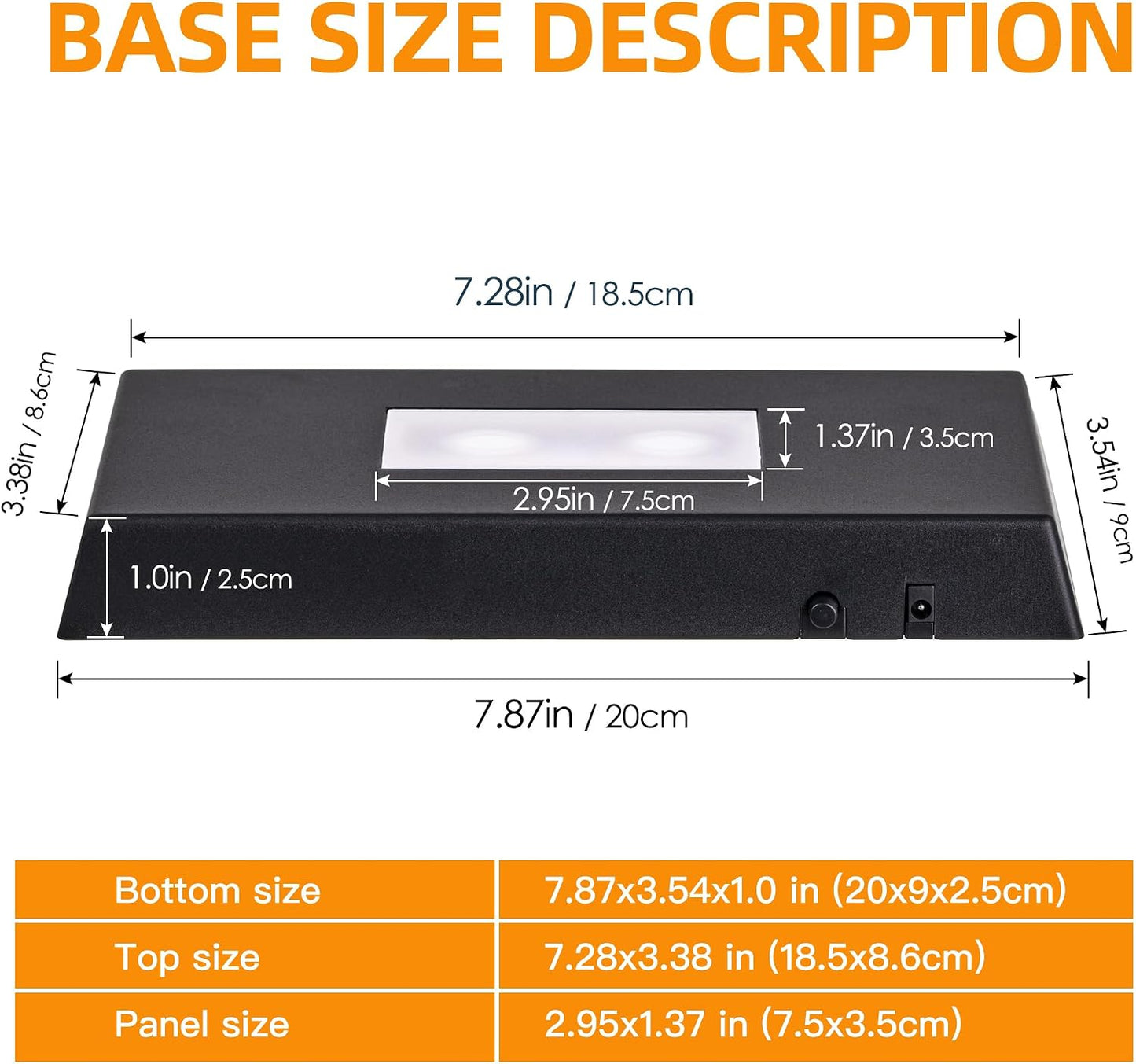Lighted Up Stand Color Changing Small LED for 3D / Black / Large