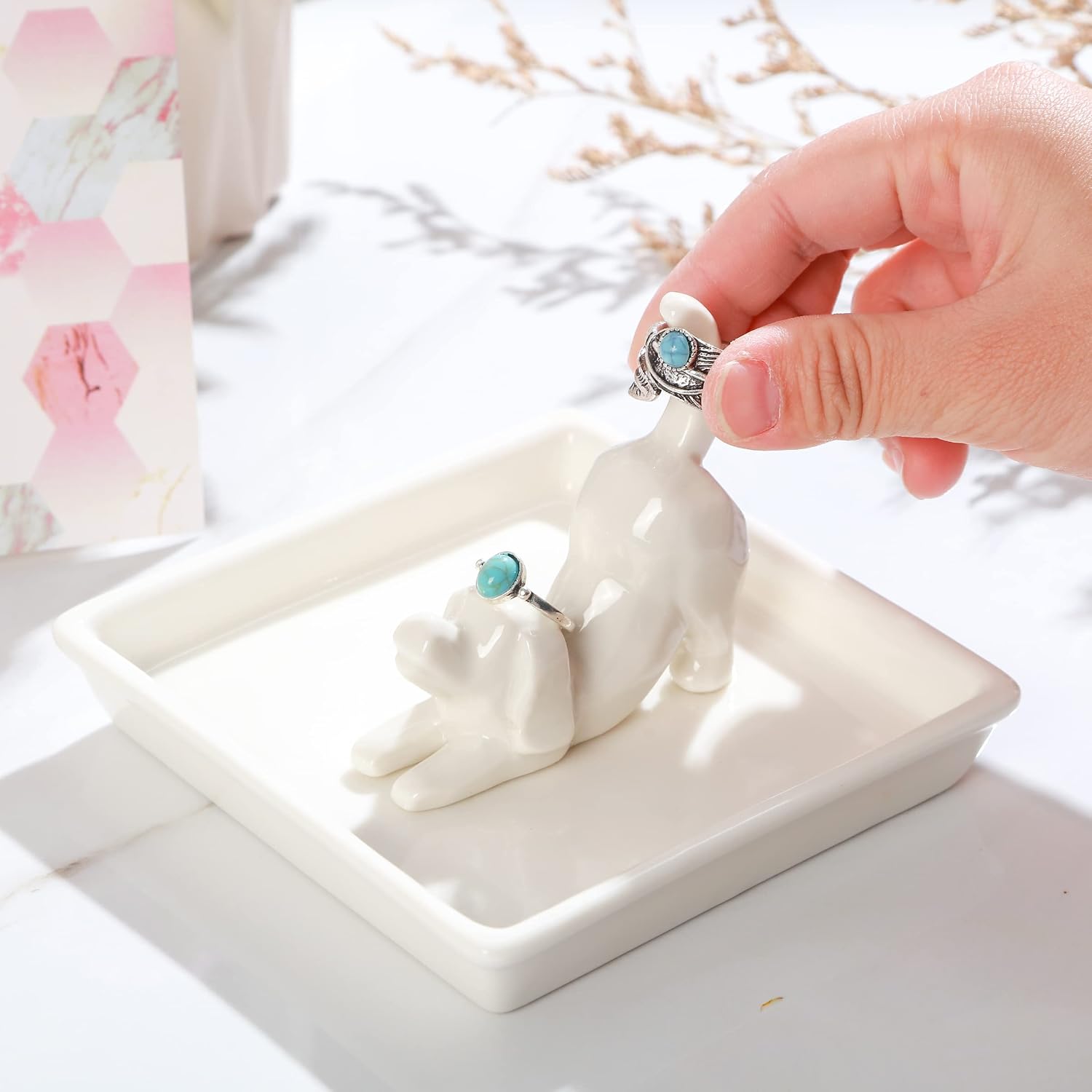 Ring Holder Dish Jewelry Holder / Dog