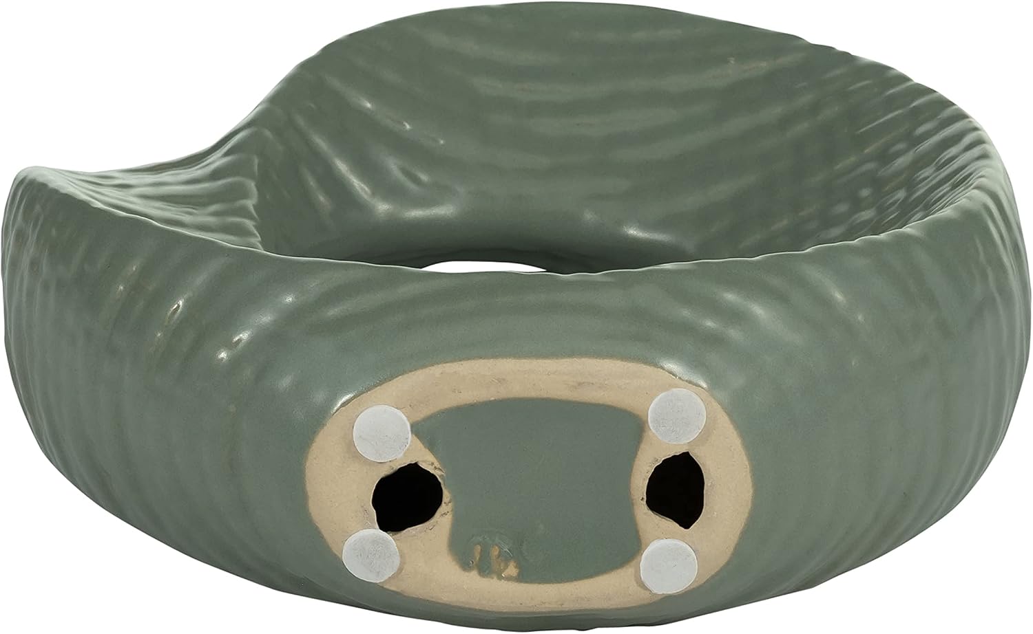 Ceramic Decorative Object / 8.0" H / Green