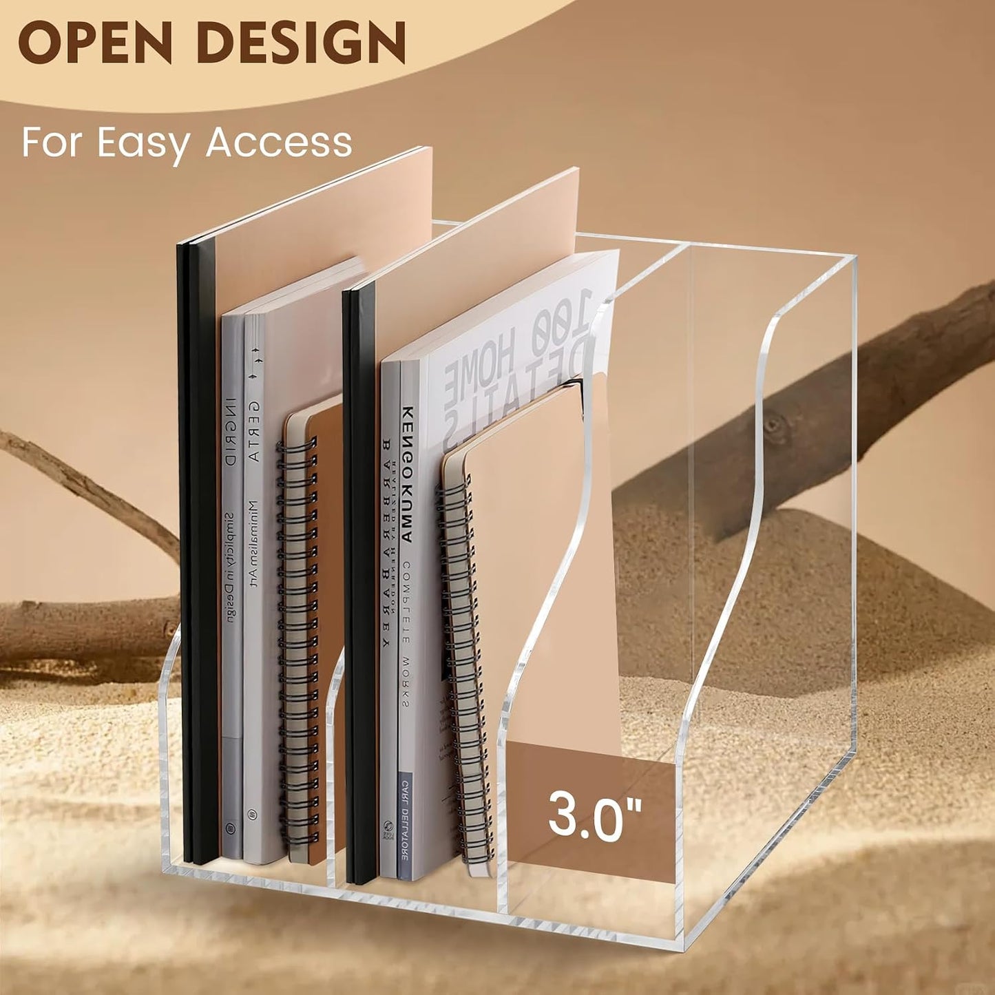 Acrylic Desk Organizer / A4 / Clear