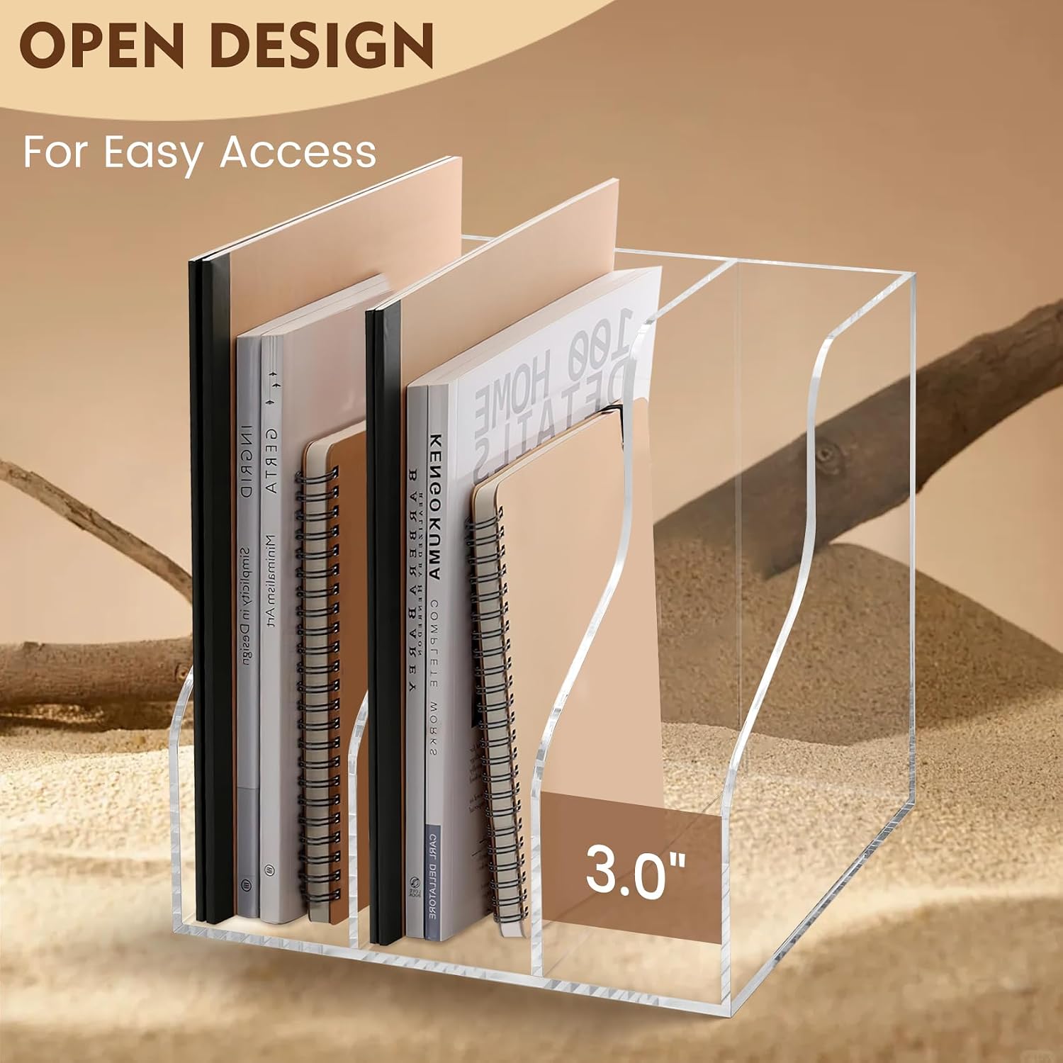 Acrylic Desk Organizer / A4 / Clear