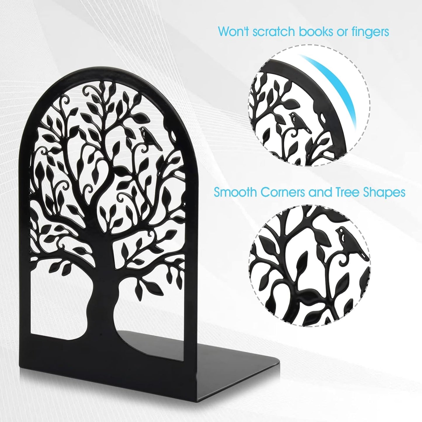 Metal Bookends / Book Ends / Black