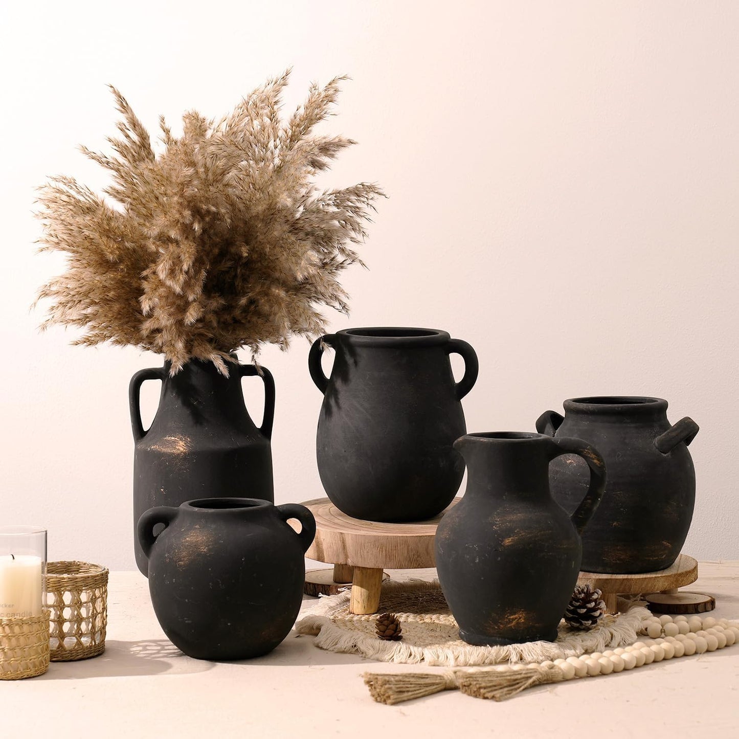 Rustic Farmhouse Vase / 001-bronze / 7.1 Inch