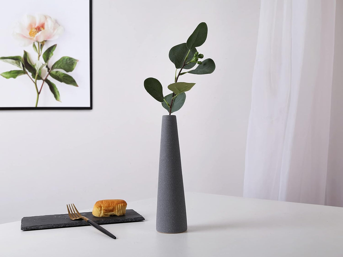 Ceramic Vases / Modern Home Decor Ceramic Vase / Gray