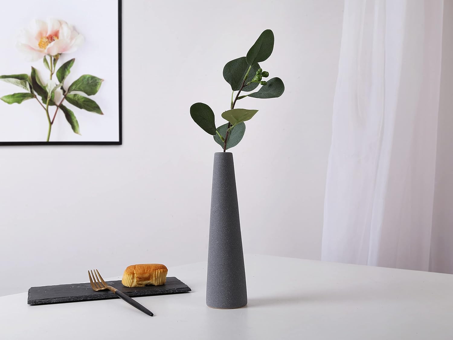 Ceramic Vases / Modern Home Decor Ceramic Vase / Gray