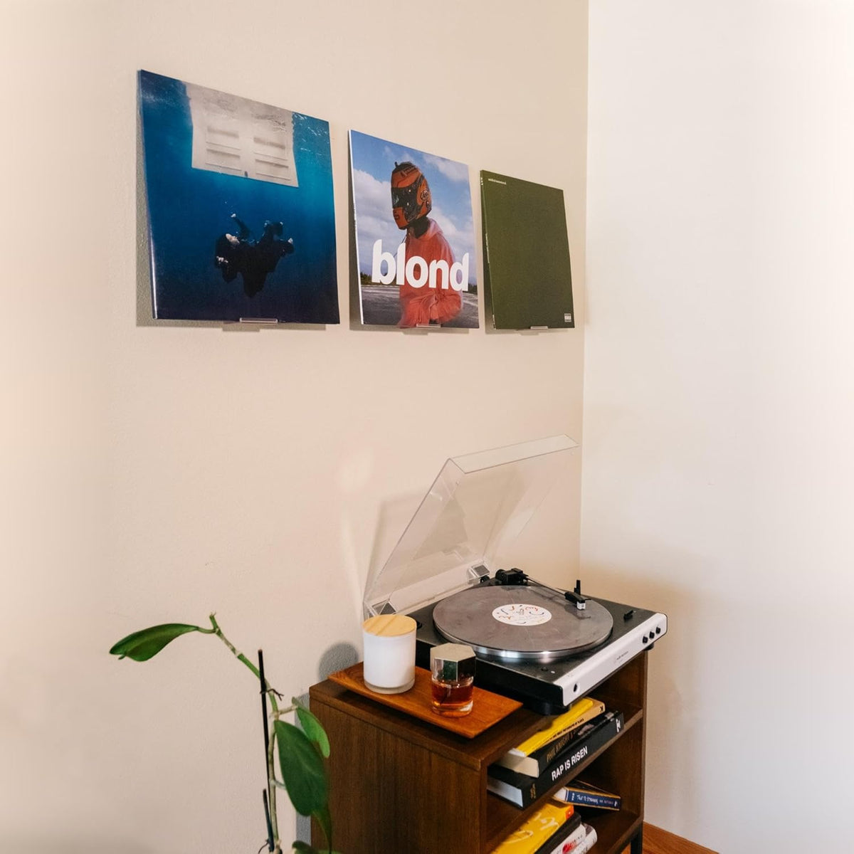Adhesive Vinyl Wall Mount (16-Pack) – Strong Hold Record Holder Wall, Record-Safe Easy Installation, Album Wall Mount