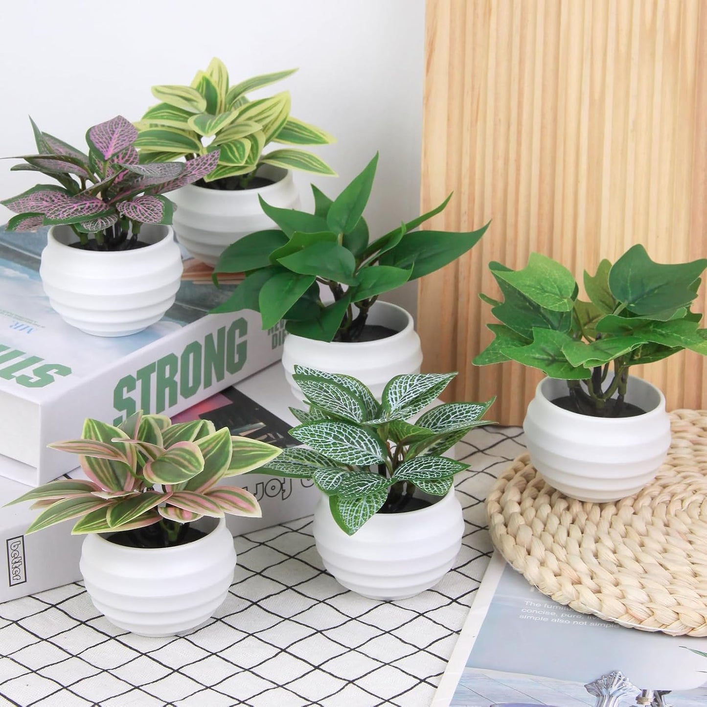 Artificial Potted Plants / Set of 6