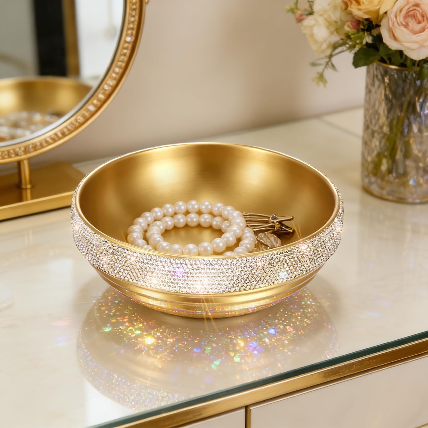 Catch All Bowl Fruit Bowls / Gold