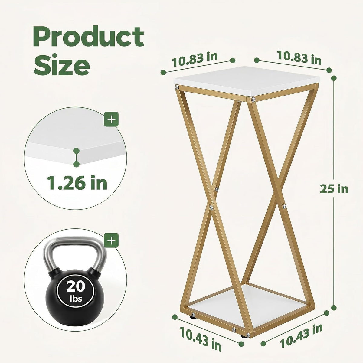 Bamworld Tall Plant Stand Indoor Corner Plant Shelf Tiered Plant Stand Wood Plant Table Heavy Duty Flower Pot Stands