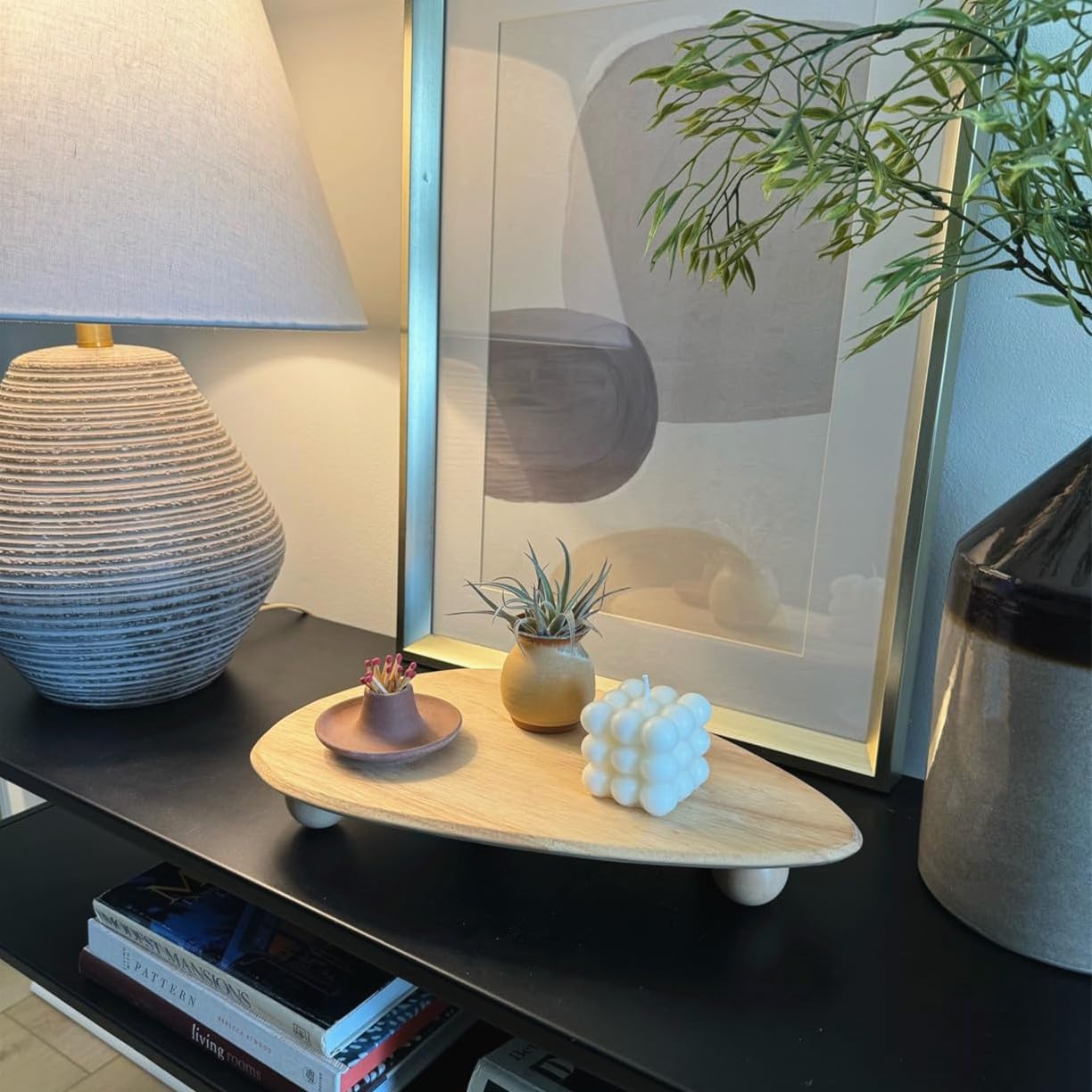 Wooden Pedestal Stand for Decor