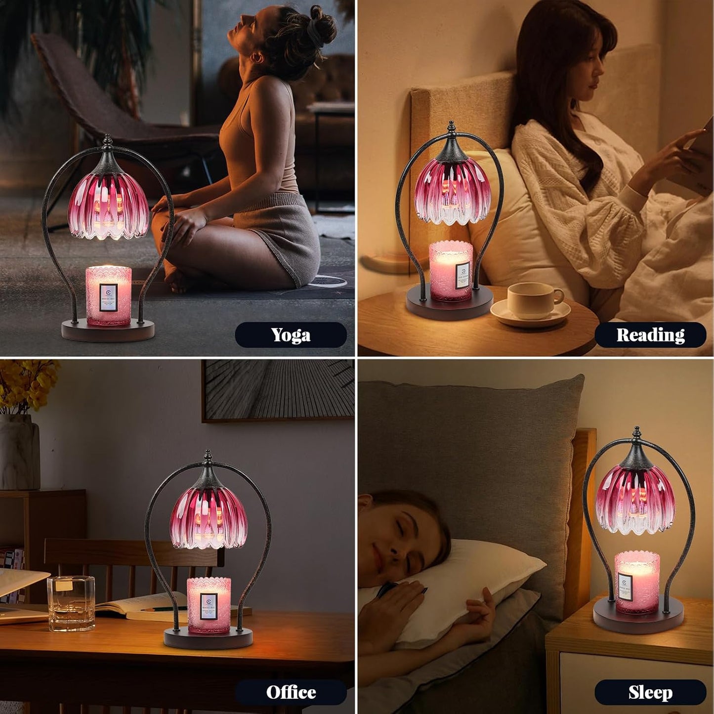 GOODBUY Candle Warmer Lamp, Dimmable Candle Warmer with Timer, Vintage Candle Wax Warmer for Jar Candles House Warming