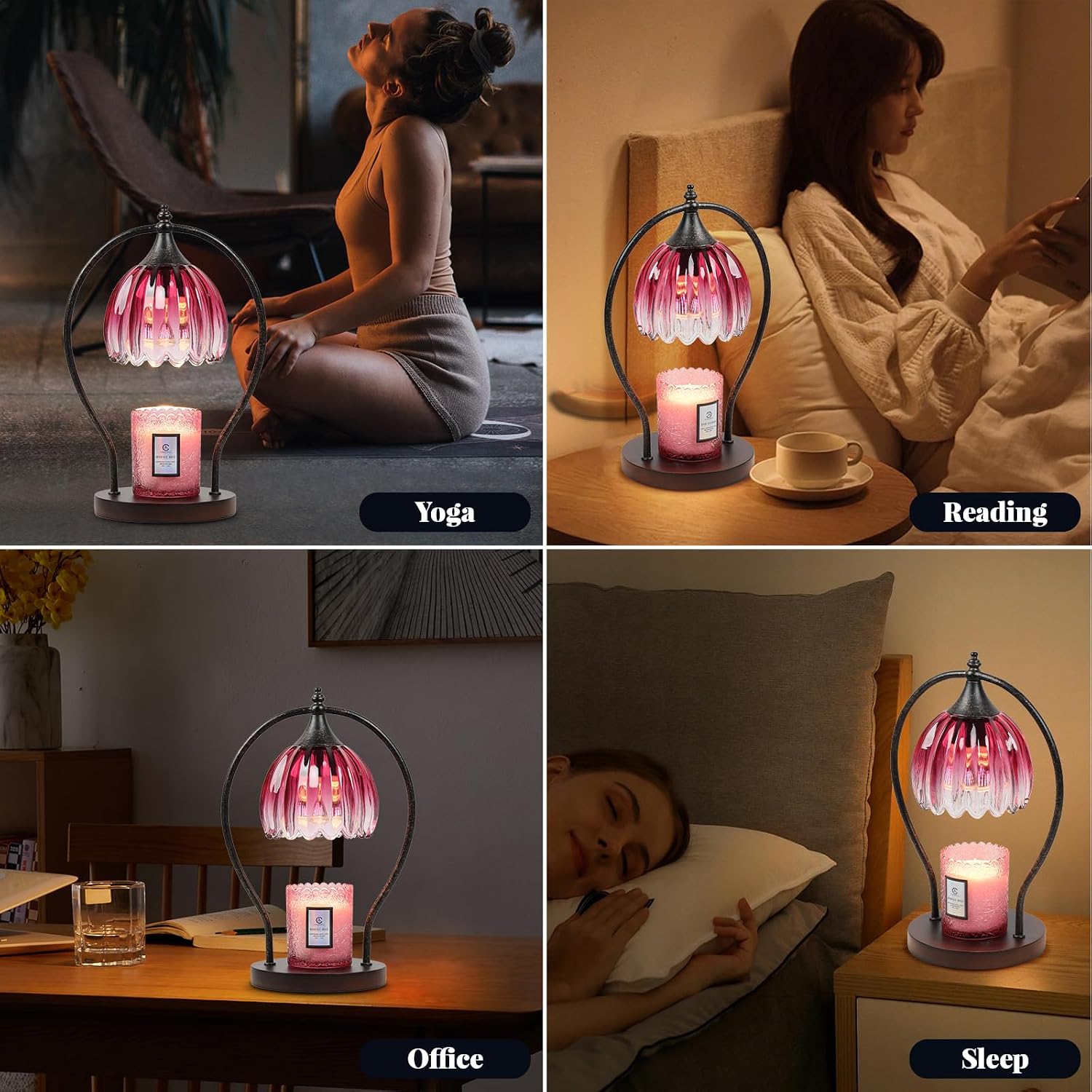 GOODBUY Candle Warmer Lamp, Dimmable Candle Warmer with Timer, Vintage Candle Wax Warmer for Jar Candles House Warming